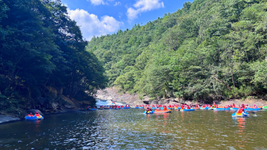对天河漂流河道