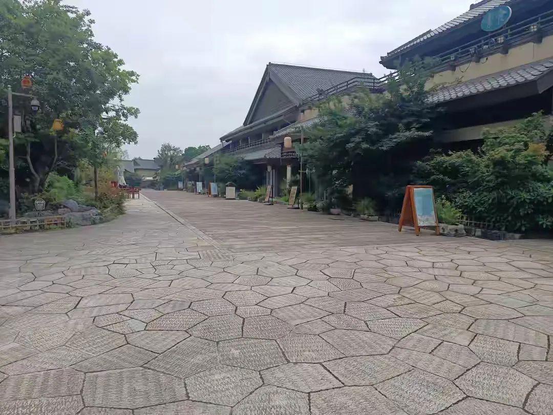 问梅村夜间灯会灯笼街景
