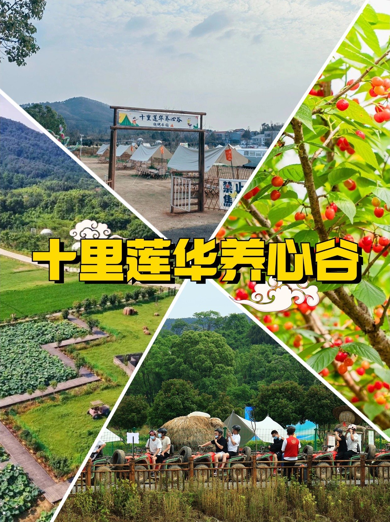 蔡甸东西湖团建场地卡——十里莲华养心谷的一日游线路参考