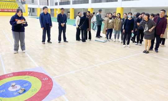 靶面式沙包投准实拍参考；选用孔靶或容器时，按正文示例另定有效命中。